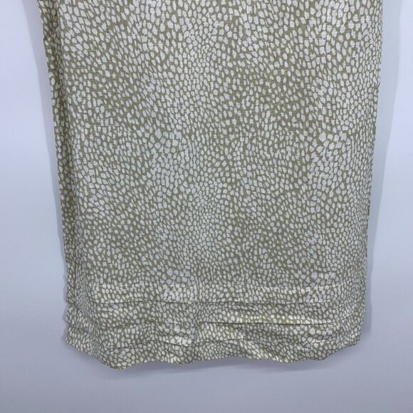 Nicole Miller Dress Linen Blend V Neck Short Sleeve Pleated NWT - Picture 10 of 10